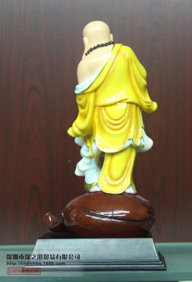 陶瓷佛像 善财笑佛工艺品摆件